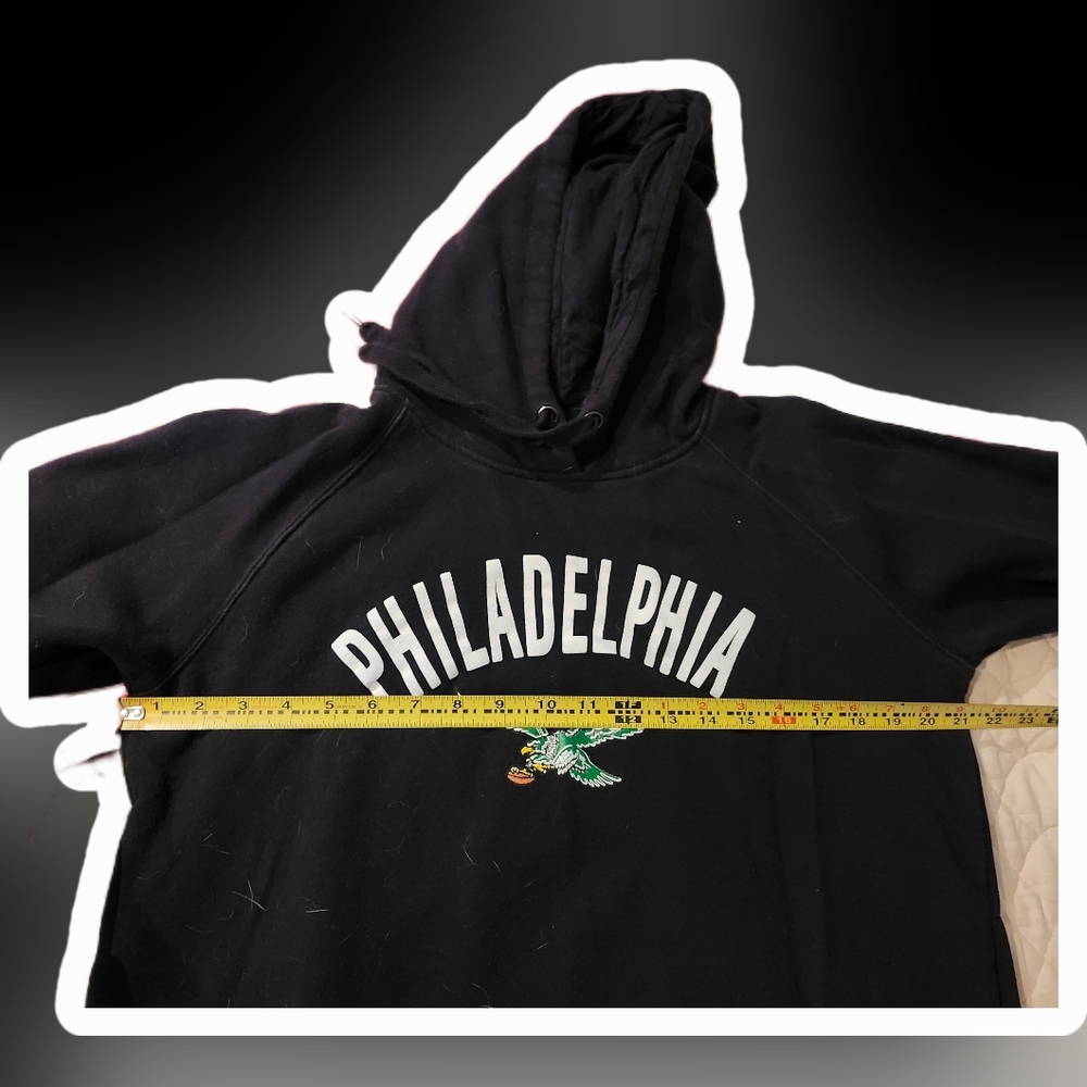 New Era Philadelphia Eagles Black Hoodie Size L - Picture 8 of 11